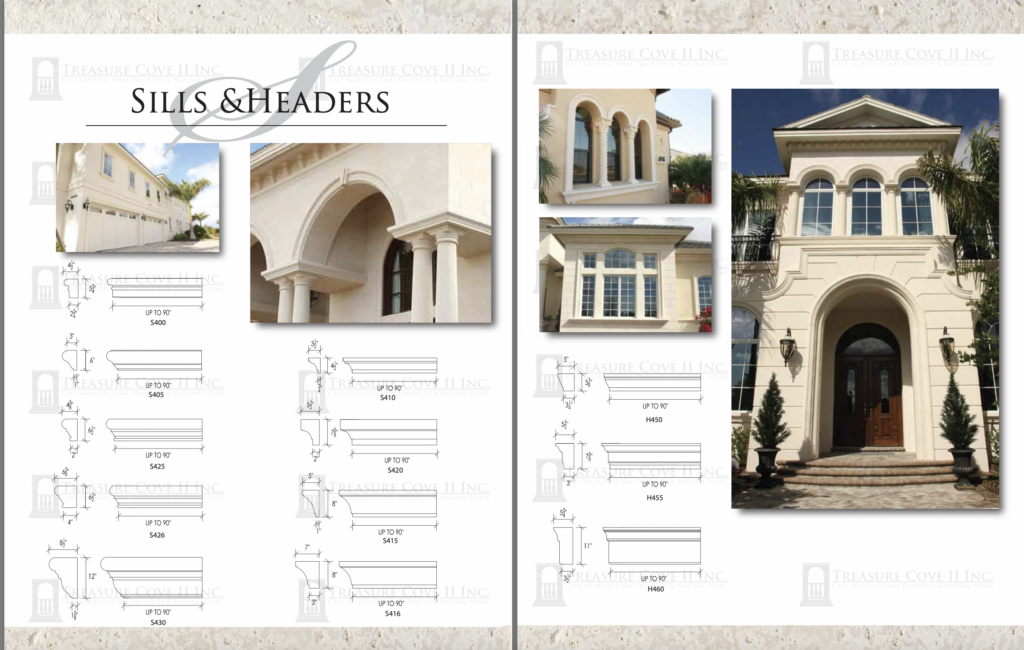 Sills & Headers dimensions and specs.